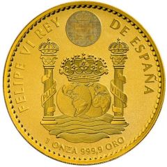 1.5 Euro - Philip VI Spanish imperial eagle - Gold Bullion Coin