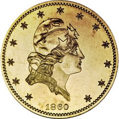 5 Dollars `1860 Half Eagle` Pattern, gold