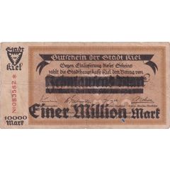 1 000 000 Mark Overprint on 10 000 Mark