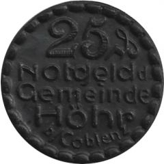 25 Pfennig - Höhr