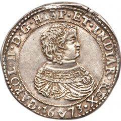 1 Ducaton - Charles II First Bust