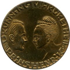 20 Kroner - Margrethe II Silver Wedding Anniversary