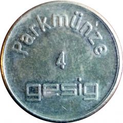 Parking Token - Parkmünze 4 Gesig