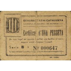 1 Peseta Benifallet