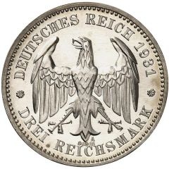 3 Reichsmark Freiherr vom Stein - Pattern