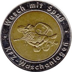 Car Wash Token - Wasch mit Spaß magnetic