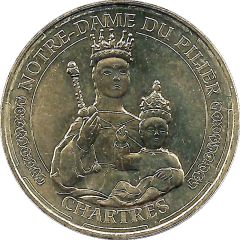 Monnaie de Paris Tourist Token - Chartres Notre-Dame du Pilier - Le buste