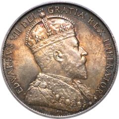 50 Cents - Edward VII Edwardian Leaves