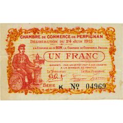1 Franc - Chambre de Commerce de Perpignan 66
