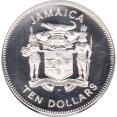 10 Dollars American crocodile, silver proof