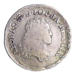 1/2 Teston - Leopold I crosses in field
