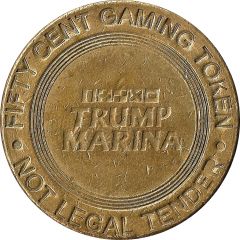 50 Cent Gaming Token - Trump Marina Atlantic City, New Jersey