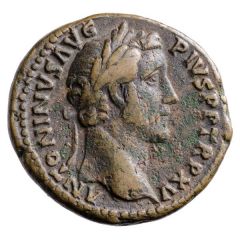 As - Antoninus Pius SALVS AVG COS IIII S C, Salus