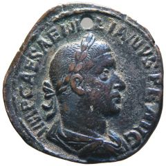 Sestertius - Aemilianus PACI AVG S C, Pax