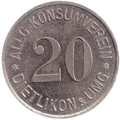 20 Rappen - Allgemeiner Konsumverein Dietlikon & Umg.