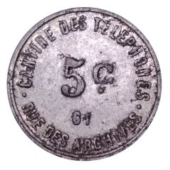 5 Centimes - Cantine des Téléphones 61 rue des Archives