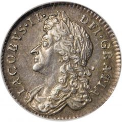 6 Pence - James II