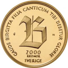 2000 Kronor - Carl XIV Gustaf Saint Birgitta
