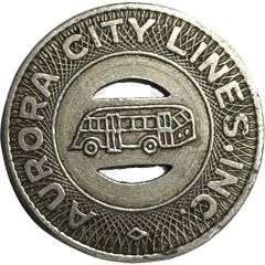 1 Fare - Aurora City Lines, Inc. Aurora, Illinois