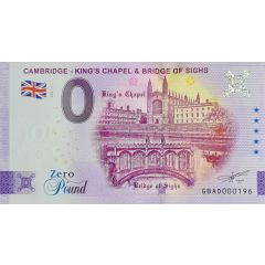 0 Pound - Cambridge King`s Chapel & Bridge of Sighs