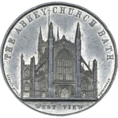 Medal Bath Abbey; white metal