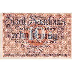 10 Pfennig Saarlouis