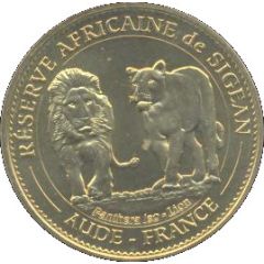 Monnaie de Paris Tourist Token - Réserve Africaine de Sigean Panthera Leo - Lions