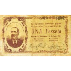 1 Peseta Puigverd d`Agramunt
