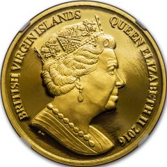 125 Dollars - Elizabeth II 90th Birthday of Queen Elizabeth II, Gold Piedfort