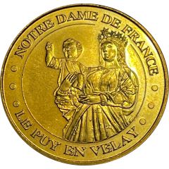 Tourist token - Monnaie de Paris - Le Puy en Velay - Notre-dame de France