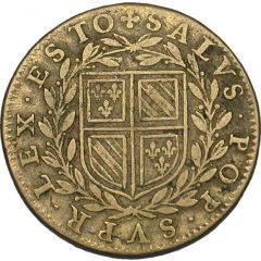 Jeton - Louis XIII - États de Bourgogne - Réconciliation de la régente avec la Cour laiton