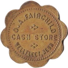 50 Cents - O.A. Fairchild Cash Store Wellfleet, Nebraska