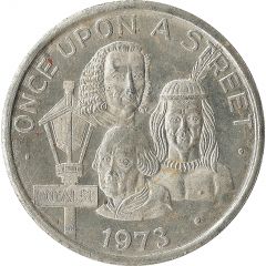 Mardi Gras Token - Mecca Dinar Once Upon a Street, New Orleans, Louisiana