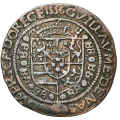 Counter token - William of Orange receiving the Order of the Golden Fleece