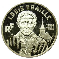 100 Francs Louis Braille