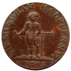1/2 Penny Warwickshire - Birmingham