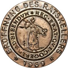 Souvenir Medal - Opening of the Ratskeller Aachen, Germany