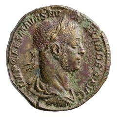 Sestertius - Severus Alexander P M TR P VI COS II P P S C, Aequitas