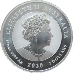 2 Dollars - Elizabeth II 6th Portrait - Australian Striped Marlin, Silver Bullion