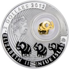 2 Dollars - Elizabeth II Elephant