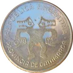 100 000 Australes Catamarca Token Coinage, Fray Mamerto Esquiu