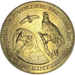 Jeton touristique - Monnaie de Paris - Chateau de Kintzheim - La volerie des aigles