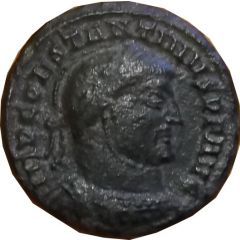 Nummus - Constantinus I VICTORIAE LAETAE PRINC PERP, Siscia