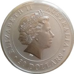 30 Dollars - Elizabeth II 4th Portrait - Koala - Silver Bullion Coin