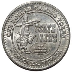 1 Dollar Gaming Token - State Line Wendover, Nevada