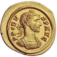 Quinarius Aureus - Probus MARS VLTOR, Mars