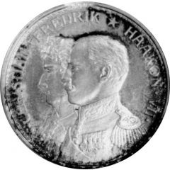 Medal - 17. Mai 1914 Christian Frederik and Haakon VII