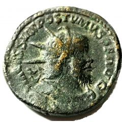 Double Sestertius - Postumus LAETITIA AVG, Treveri