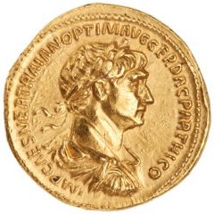 Aureus - Trajan P M TR P COS VI P P S P Q R PARTHIA CAPTA