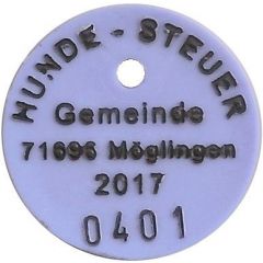 Dog Tax Token Möglingen 2017